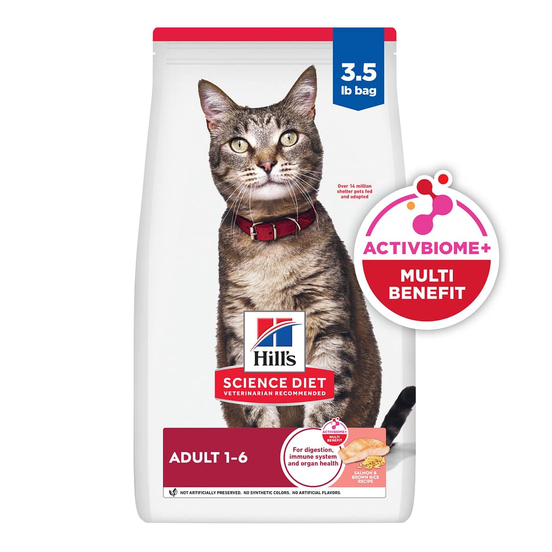 Hill's Science Diet Feline Adult Salmon & Rice Dry Cat Food 3.5lb - Image 2