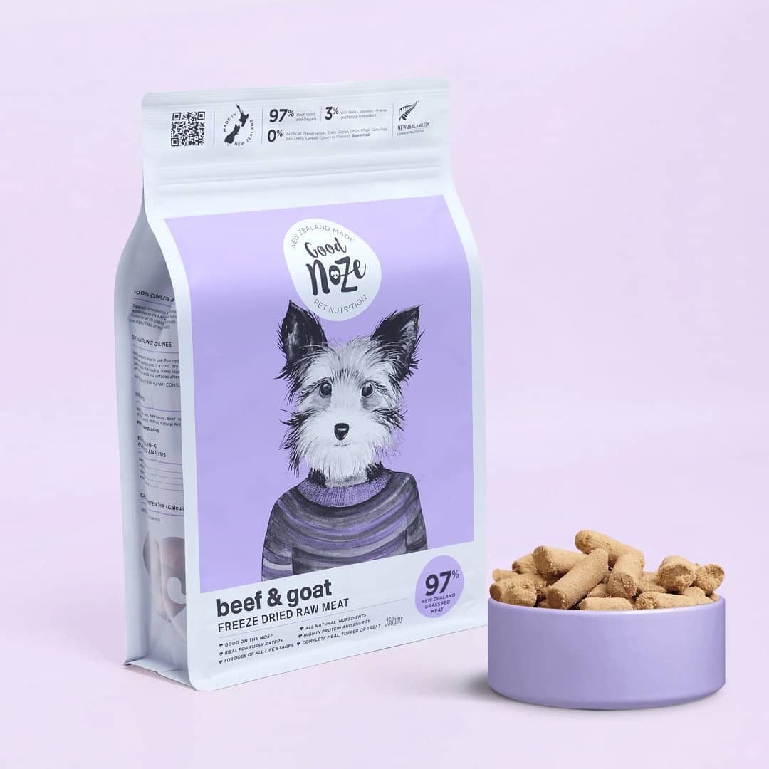 Goodnoze Barkley Beef & Goat Dog Dry Food 350g - Image 2