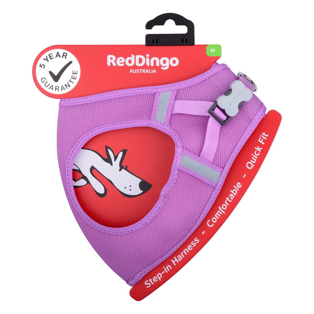 Red Dingo Dog Mesh Harness Mauve (7 Sizes)