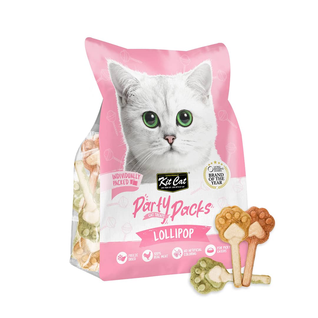 Kit Cat Party Packs Freeze Dried Treats for Cats - Lollipop (30g) - Image 3