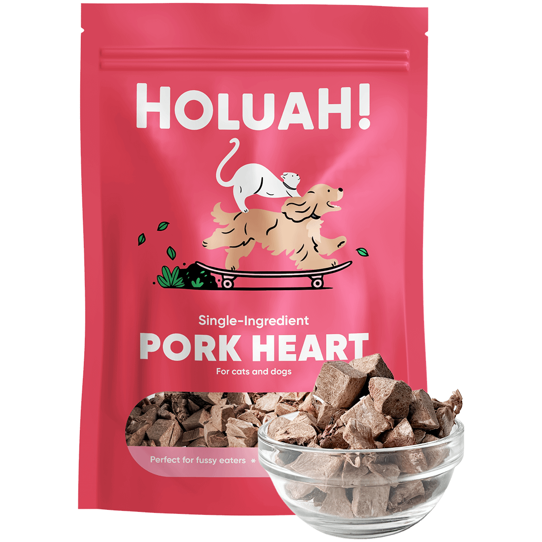 Holuah! - Freeze Dried Pork Heart Cats & Dogs Treats 70g - Image 2