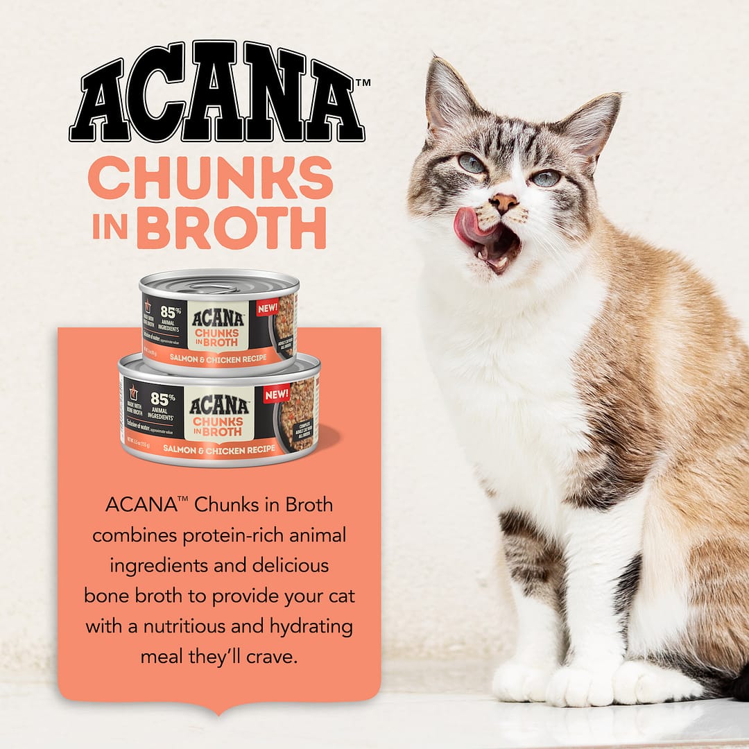 ACANA Chunks In Broth Salmon-Chicken Wet Cat Food 155g - Image 4