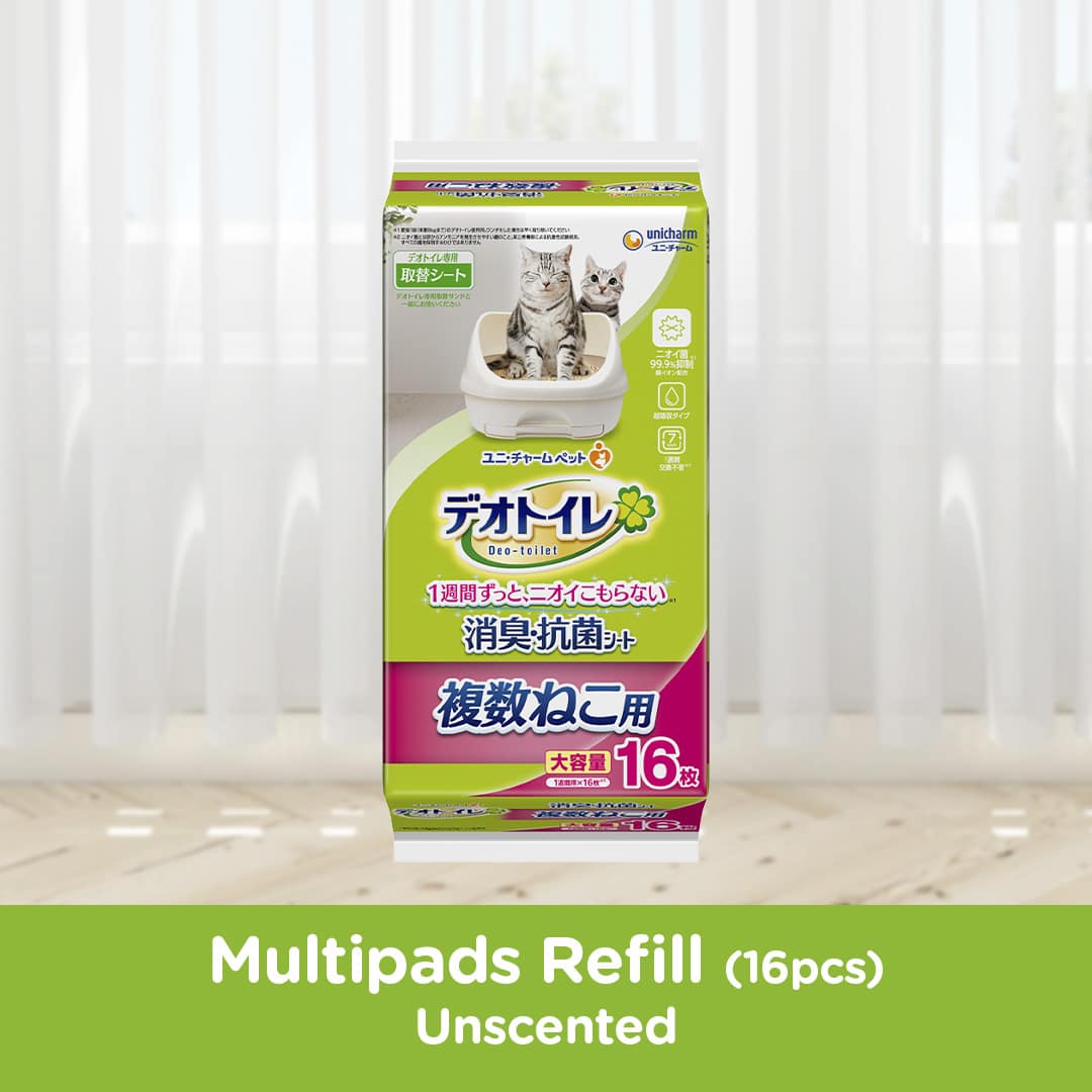 Unicharm Cat Deo-Toilet Multipads Refill Unscented 16pcs