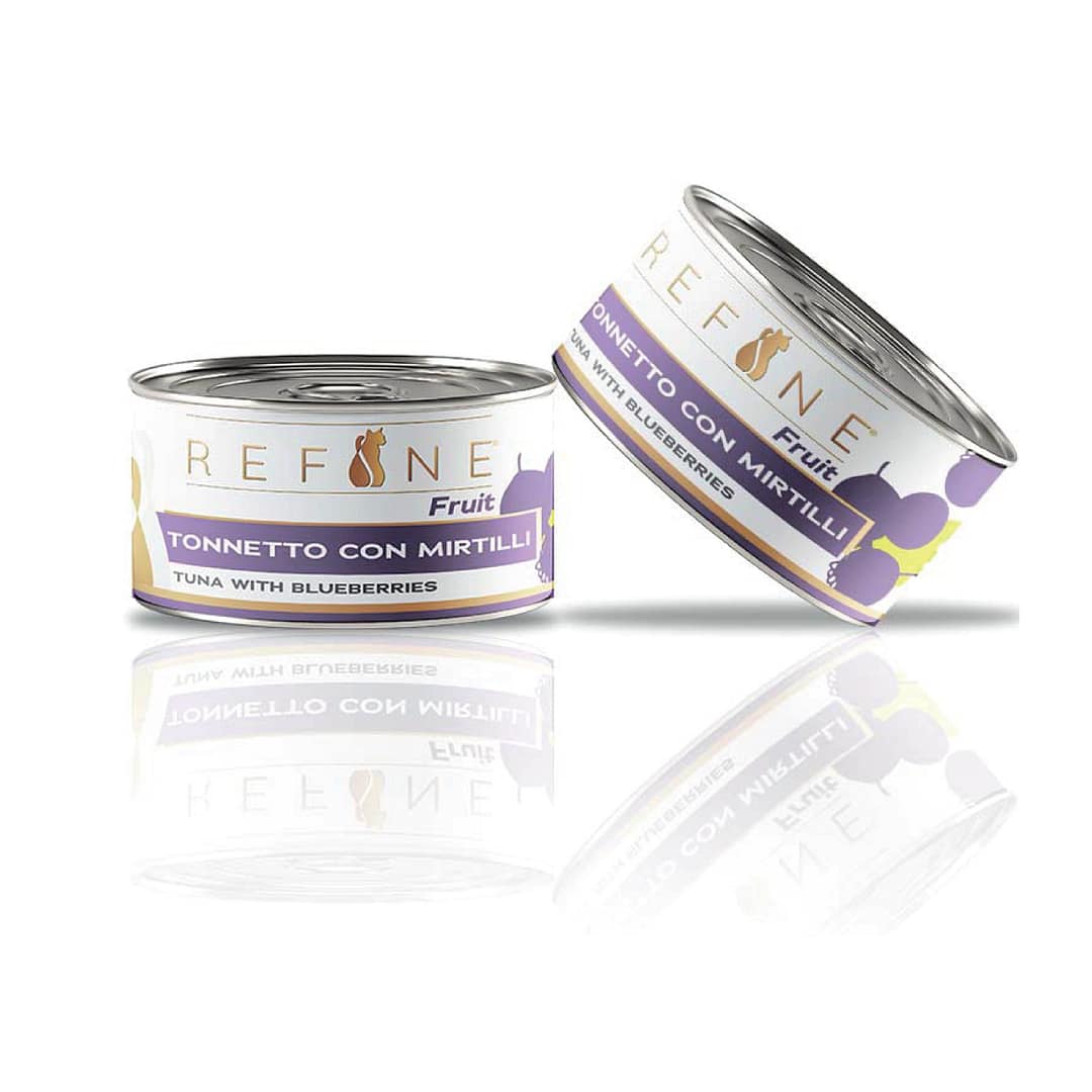 SmartHeart Refine Can Adult Cat Food - Tuna with Blueberries in Soft Jelly 80g