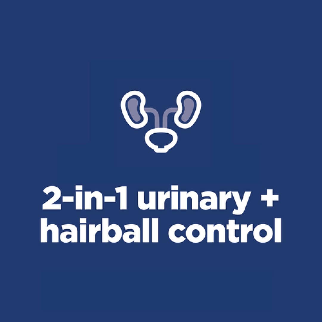 Hill's Science Diet Feline Adult Urinary & Hairball Control Chicken & Rice 3.5lb - Image 4