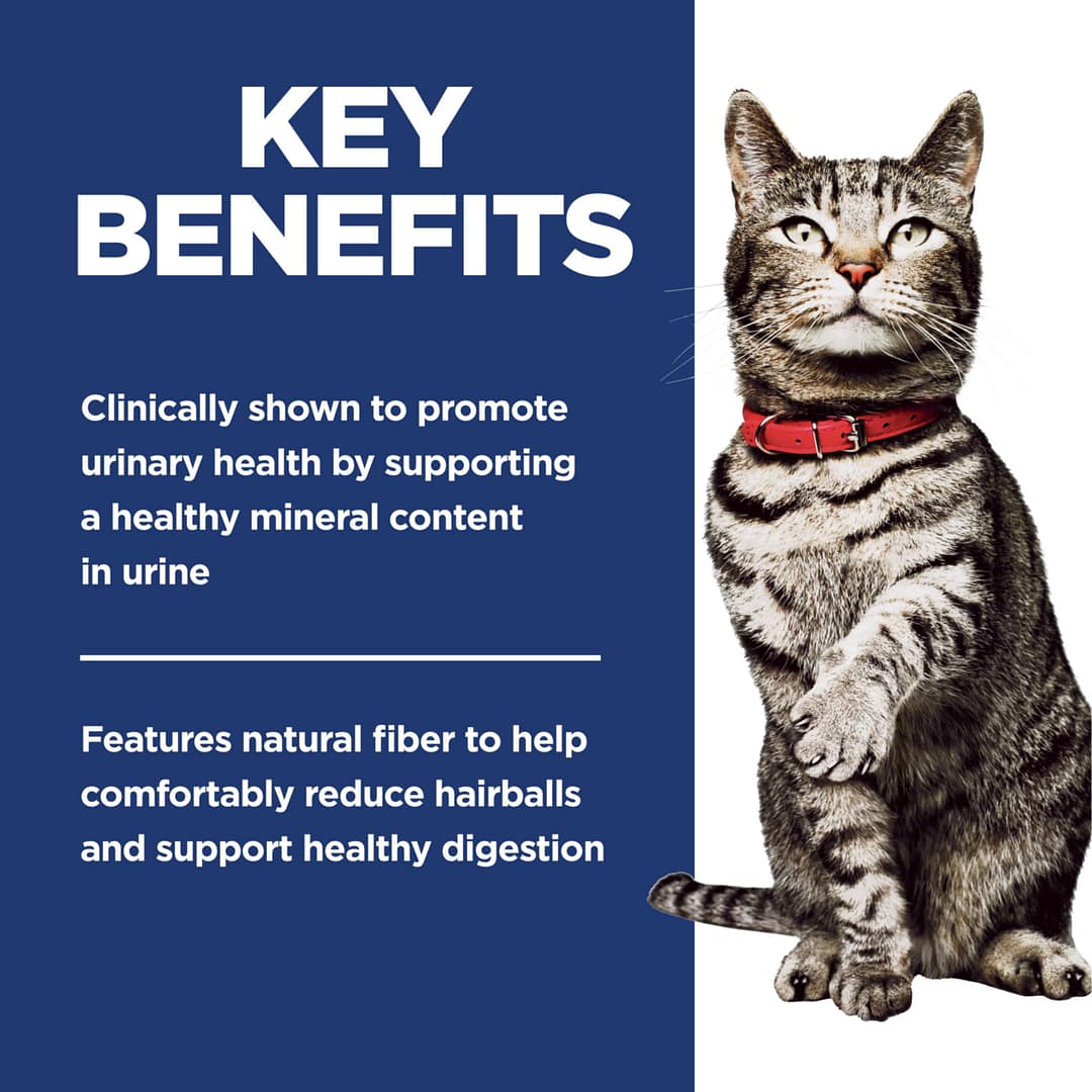 Hill's Science Diet Feline Adult Urinary & Hairball Control Chicken & Rice 3.5lb - Image 5