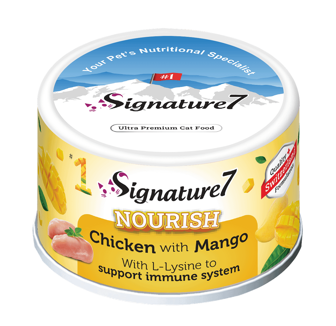 Signature7 Nourish Fruits Cat Wet Can - Chicken with Mango 80g