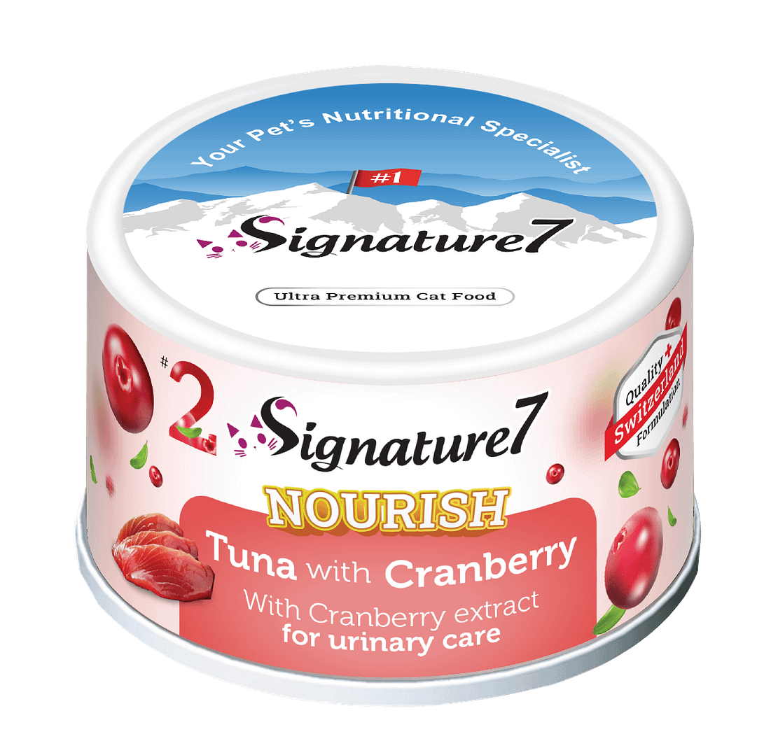 Signature7 Nourish Fruits Cat Wet Can - Tuna with Cranberry 80g