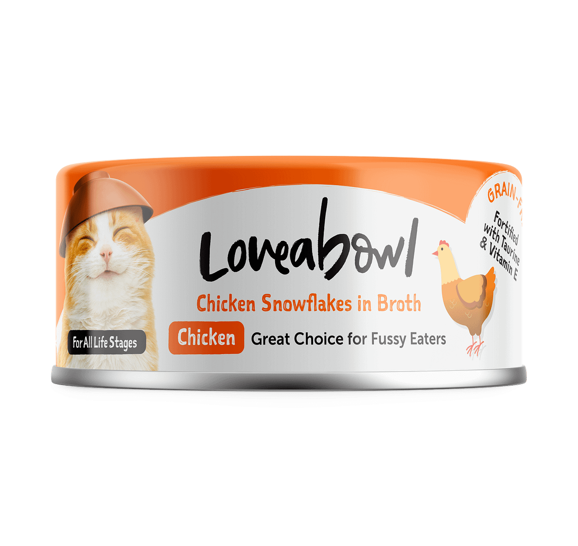 Loveabowl Chicken Snowflakes in Broth Wet Food for Cat 70g