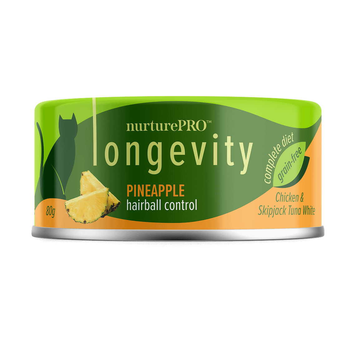 Nurture Pro Longevity Chicken & Skipjack Tuna White Meat with Pineapple Wet Cat Food 80g