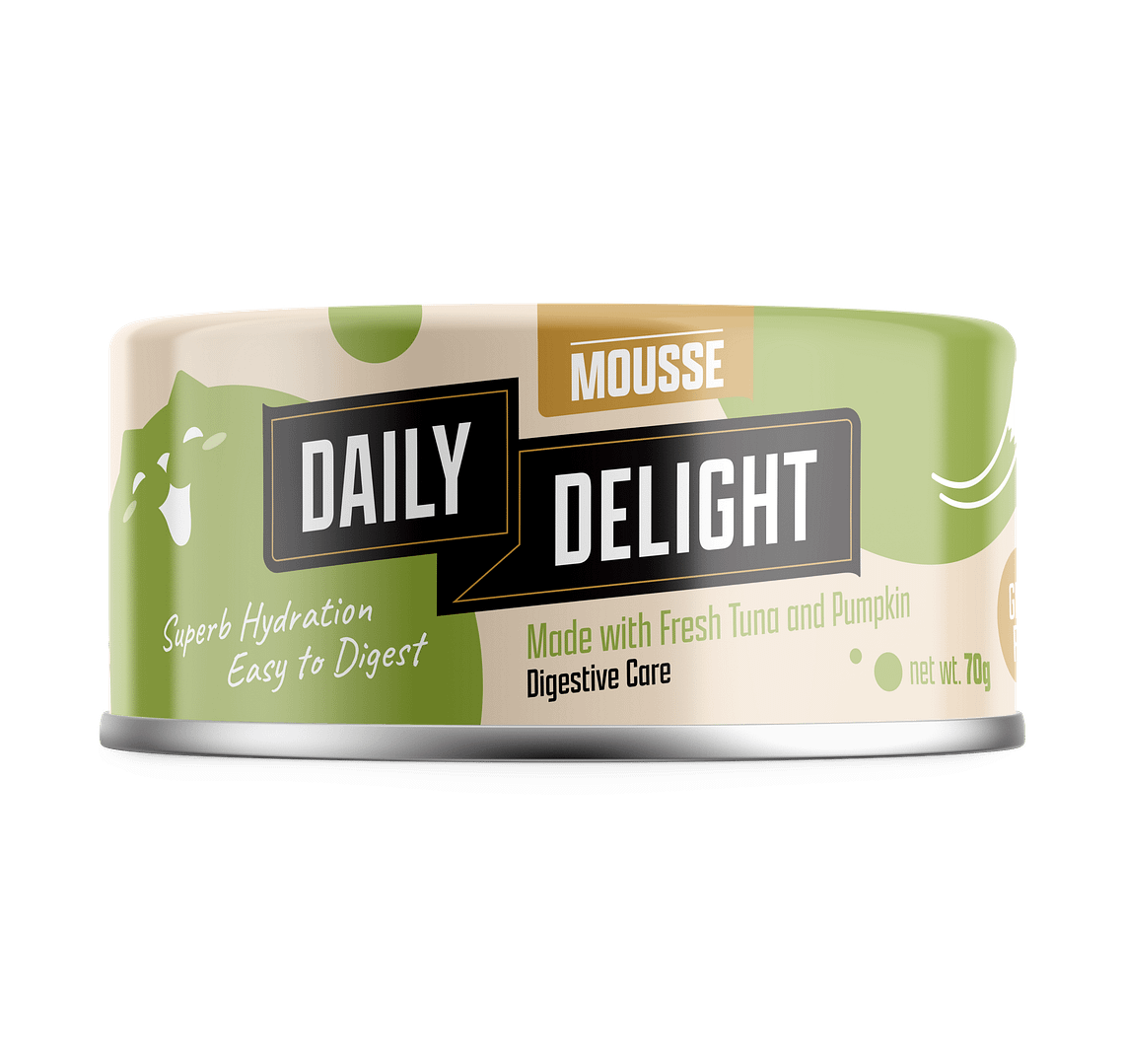Daily Delight Mousse Tuna & Pumpkin Wet Cat Food 70g