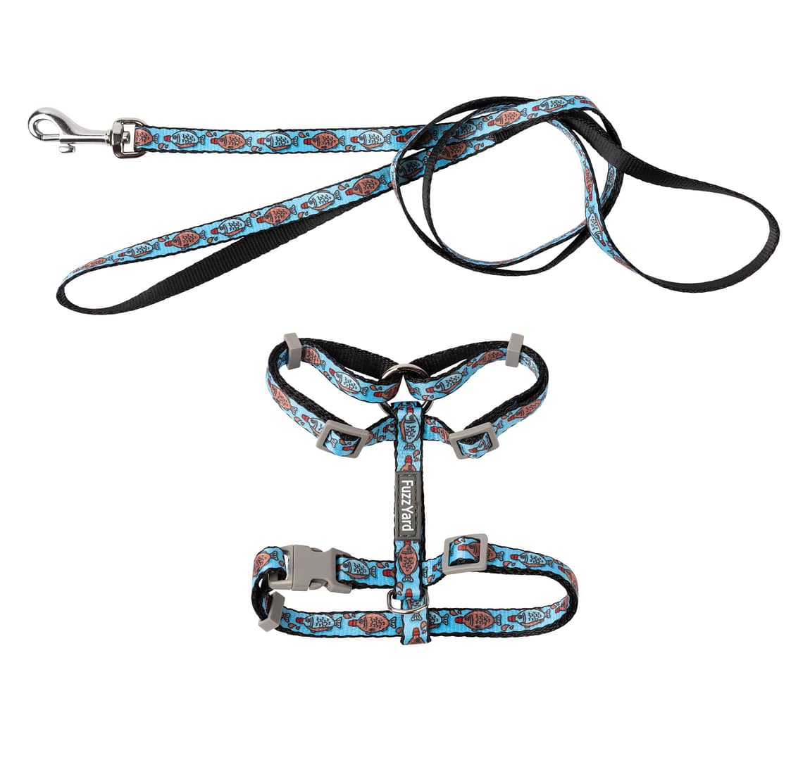 Fuzzyard Cat Walking Set - Soy Sauce Fish