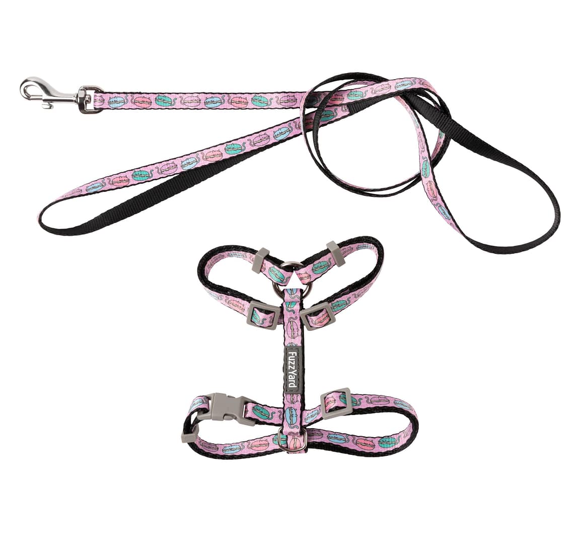 Fuzzyard Cat Walking Set - Meowcarons