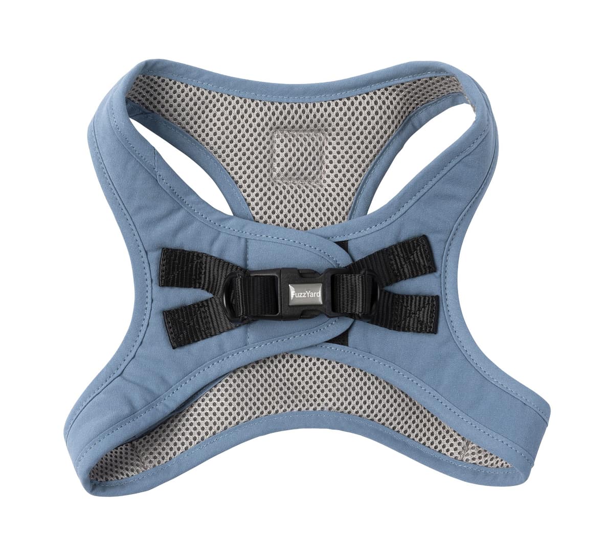 FuzzYard Cotton Step-in Dog Harness French Blue