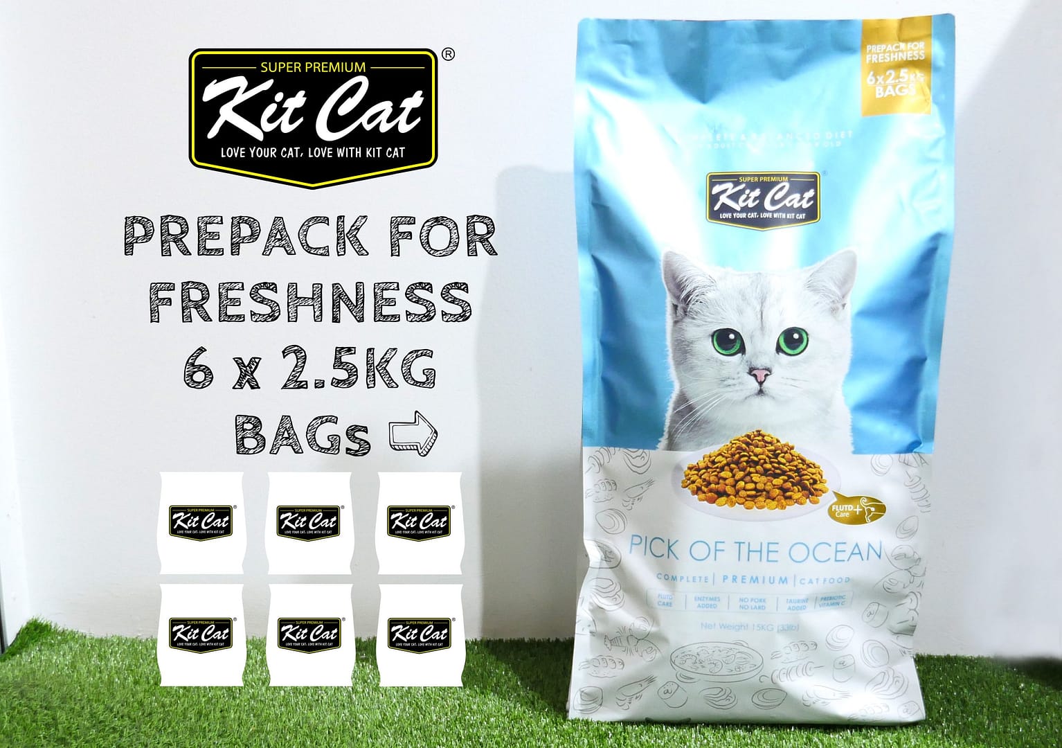 Kit Cat Premium Cat Food Pick Of The Ocean 15kg