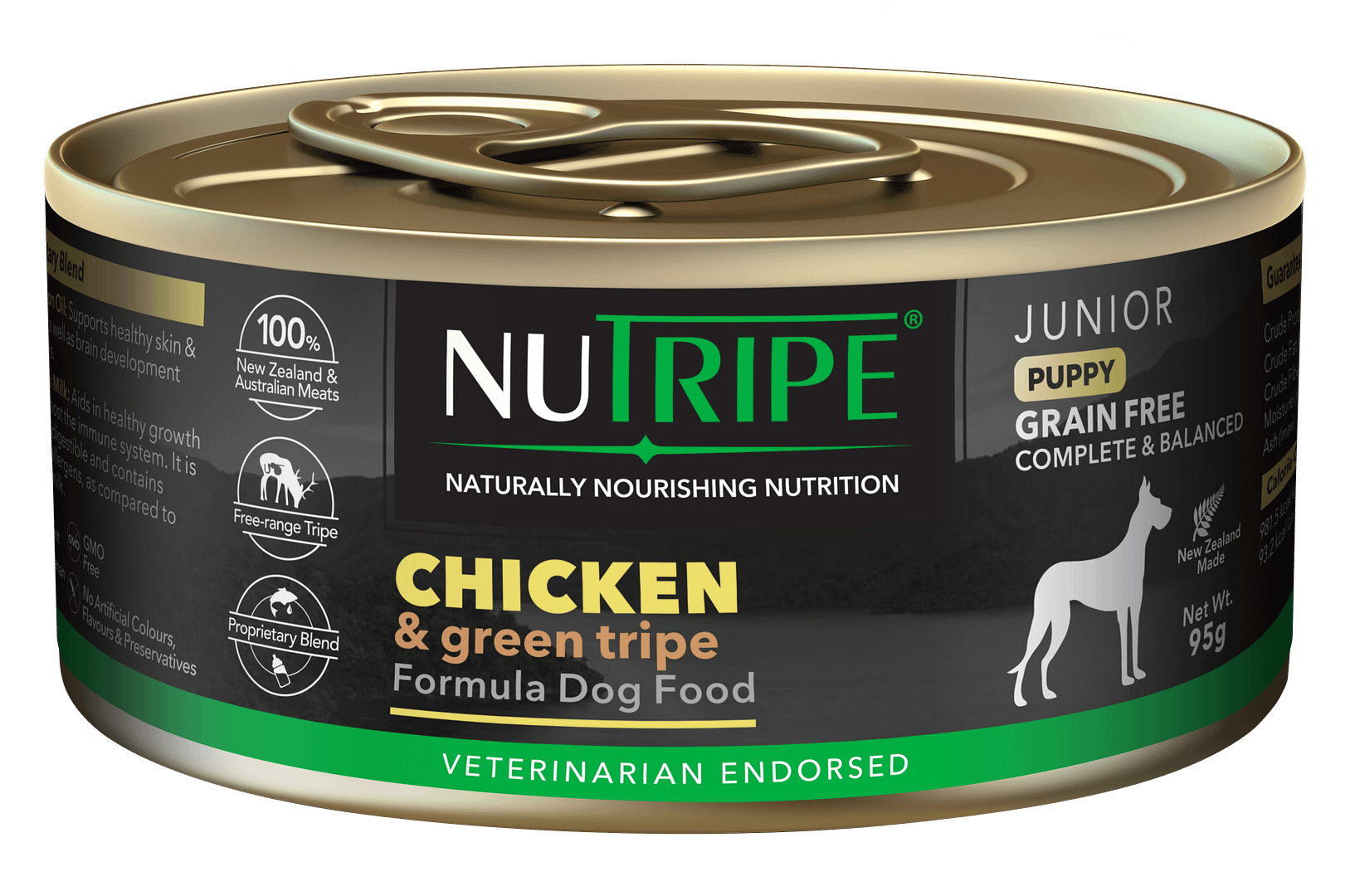 Nutripe Junior Chicken & Green Tripe Dog
