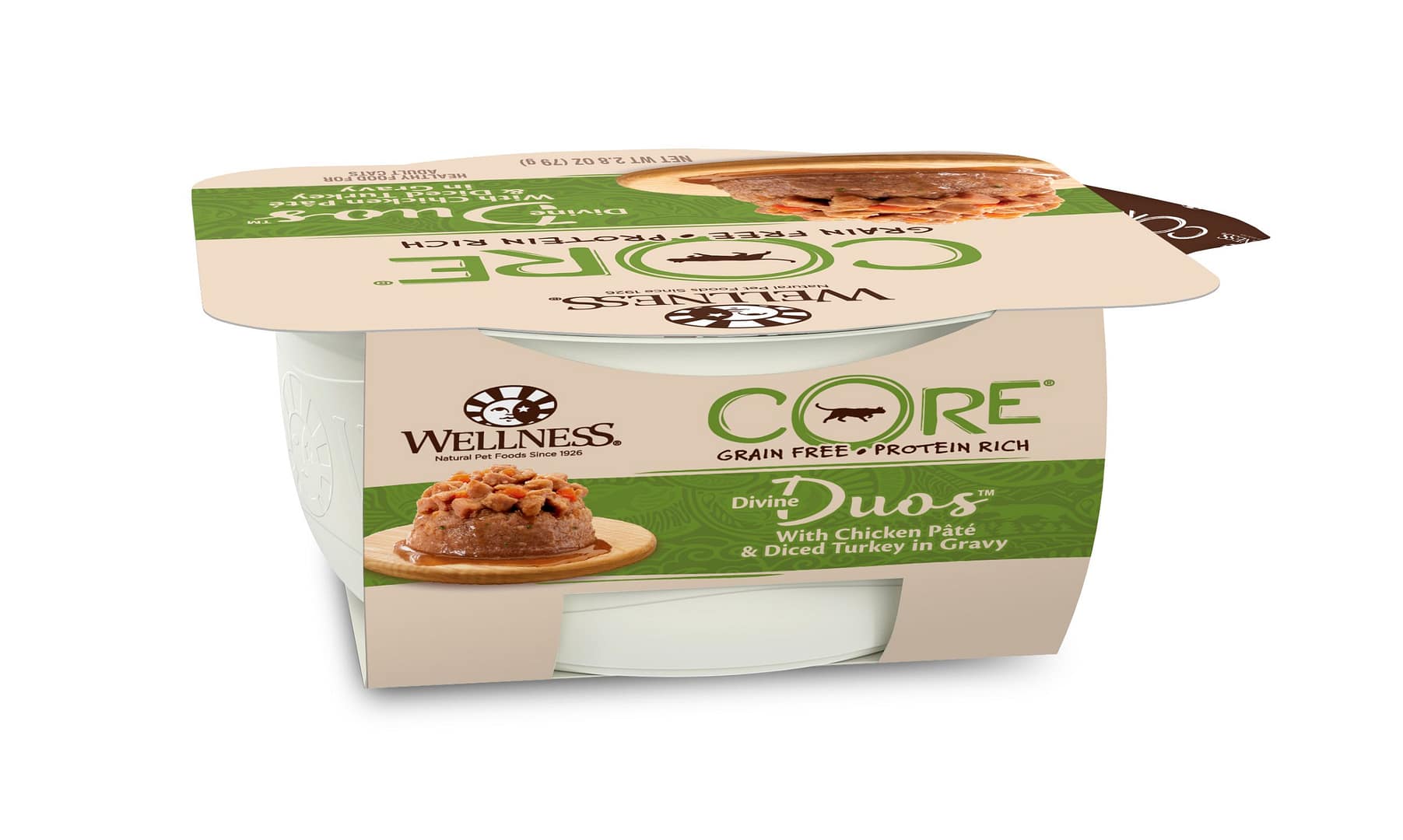 Well Divine Duos with Chicken Pâté & Diced Turkey for Cat 2.8oz