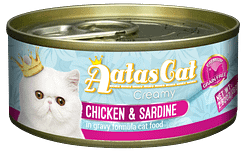 Aatas Cat Creamy Chicken & Sardine in Gravy 80g