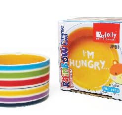 PKJP81 - Rainbow Ceramic Bowl for Hamster
