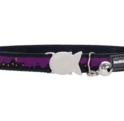 Red Dingo Cat Design Collar - Skyline Black