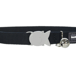 Red Dingo Cat Classic Collar - Black