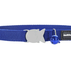 Red Dingo Cat Classic Collar - Dark Blue
