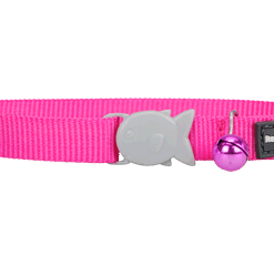 Red Dingo Cat Classic Collar - Hot Pink