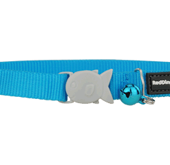 Red Dingo Cat Classic Collar - Turquoise