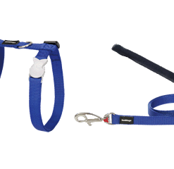 Red Dingo Cat Combo Classic - Harness & Lead - Dark Blue