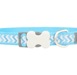 Red Dingo Bucklebone Reflective Ziggy Collar - Turquoise
