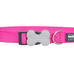 Red Dingo Bucklebone Classic Collar - Hot Pink
