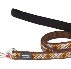 Red Dingo Fixed Monty Lead - Brown