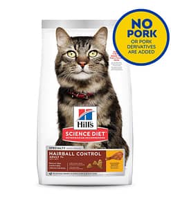 Hill's Science Diet Adult 7+ Feline Mature Adult Hairball Control 1.58kg(3.5lbs)