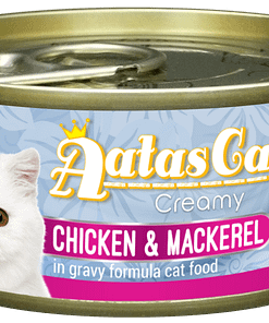 Aatas Cat Creamy Chicken & Mackerel in Gravy 80g