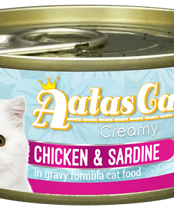Aatas Cat Creamy Chicken & Sardine in Gravy 80g