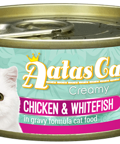 Aatas Cat Creamy Chicken & Whitefish in Gravy 80g