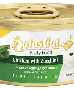 Aatas Cat Finest Fruity Feast Chicken with Zucchini in Gravy 70g