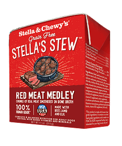 Stella & Chewy’s Red Meat Medley (Beef, Lamb & Elk) Stella's Stew Grain Free Wet Dog Food 11oz
