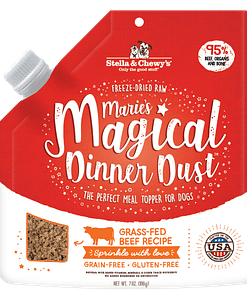 Stella & Chewy's Marie's Magical Dinner Dust Grass-Fed Beef Freeze-Dried Raw Dog Food 7oz