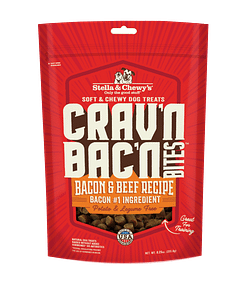 Stella & Chewy's Crav’n Bac’n Bites Bacon & Beef Recipe Dog Treats 8.25oz