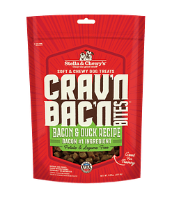 Stella & Chewy's Crav’n Bac’n Bites Bacon & Duck Recipe Dog Treats 8.25oz