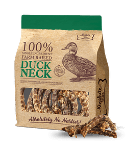 Absolute Bites Single Ingredient Air Dried Treats for Dogs - Duck Neck 300g
