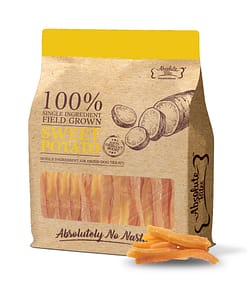 Absolute Bites Single Ingredient Air Dried Treats for Dogs - Field Grown Sweet Potato (2 Sizes)