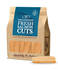 Absolute Bites Single Ingredient Fresh Cuts Treat for Cats & Dogs - Fresh Salmon Cuts 12pcs