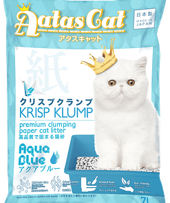 Aatas Cat Krisp Klump Paper Cat Litter Aqua Blue 7L