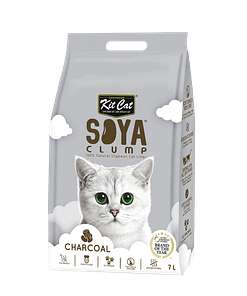 Kit Cat Soya Clump Soybean Litter 7L (Charcoal)