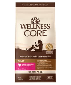 Wellness Core Cat Grain-Free Turkey Meal & Duck Formula Dry Cat Food (3 Sizes)
