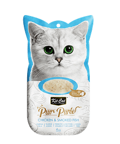 Kit Cat Purr Puree Chicken & Smoked Fish 4x15g