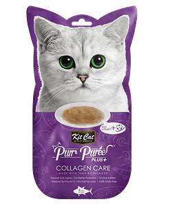 Kit Cat Purr Puree Plus+ Collagen Care 4x15g (Tuna)