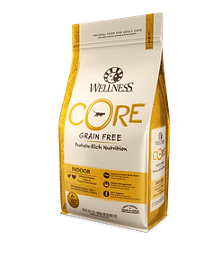 Wellness Core Grain-Free Indoor Cat - Deboned Chicken & Turkey Meals (3 Sizes)
